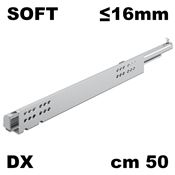 Immagine di guide quadro v6/16 soft cm 50 zinc. dx 30 kg - estrazione totale                                                                                           