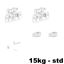 Immagine di guarniture ante scorr. living top 15 kg std l min. 400 - 2 fermi std                                                                                           
