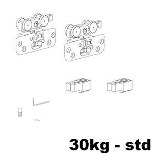 Immagine di guarniture ante scorr. living top 30 kg std l min. 400 - 2 fermi std                                                                                           