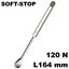Immagine di snodi compact softstop mm. 164 n 120 titanio apertura soft-stop                                                                                           