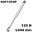 Immagine di snodi compact softstop mm. 244 n 120 titanio apertura soft-stop                                                                                           