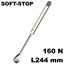 Immagine di snodi compact softstop mm. 244 n 160 titanio apertura soft-stop                                                                                           