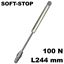 Immagine di asta Kraby con pistone con movimento soft stop forza 100N interasse mm 244 per ante con apertura verso l'alto (senza attacco anta e senza attacco spalla) 