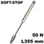 Immagine di asta Kraby con pistone con movimento soft stop forza 50N interasse mm 355 per ante con apertura verso l'alto (senza attacco anta e senza attacco spalla) 