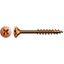 Immagine di Viti Spax testa svasata croce Pozi bronzate - filetto parziale