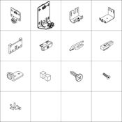 Immagine di Kit ante scorrevoli Hawa Combino 50 H FS - art. 055.3200