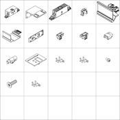 Immagine di Kit ante scorrevoli Hawa Combino 80 H FS - art. 055.3205