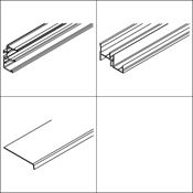 Immagine di Kit binari scorrevoli Hawa Combino 65/80 H FS ul - art. 055.3210