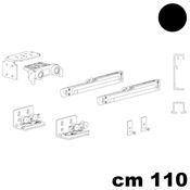 Immagine di guarniture ante scorr. magic living 110 nero set c/binario cm 110                                                                                           