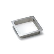 Immagine di ghiere portarifiuti quad. inox 144x144 h36 sat. esterno ghiera mm. 170                                                                                           