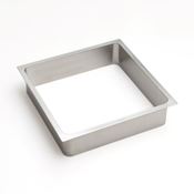 Immagine di ghiere portarifiuti quad. inox 194x194 h50 sat. esterno ghiera mm. 220                                                                                           