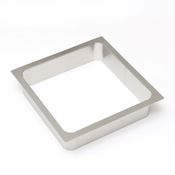 Immagine di ghiere portarifiuti quad. inox 274x274 h72 sat. esterno ghiera mm. 300                                                                                           