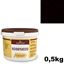 Immagine di Stucco in pasta all'acqua tinta legno wengè in barattolo 0,5 kg 