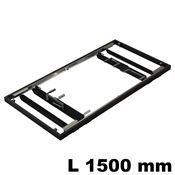 Immagine di telai tavoli universal 1500x750 nero allunga da 500 a 900 mm                                                                                           