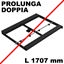 Immagine di telai tavoli rolling tf1 *2 1705x810 nero allunga 2x500 mm                                                                                           