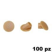 Immagine di Copriforo Clamex 45° confezione 100 pezzi RAL 1011 beige marrone faggio 
