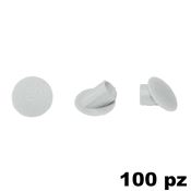 Immagine di Copriforo Clamex 45° confezione 100 pezzi RAL 7035 grigio luce 