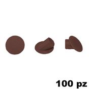Immagine di Copriforo Clamex 45° confezione 100 pezzi RAL 8017 marrone cioccolata 