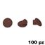 Immagine di Copriforo Clamex 45° confezione 100 pezzi RAL 8017 marrone cioccolata 
