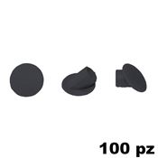 Immagine di Copriforo Clamex 45° confezione 100 pezzi RAL 9011 nero grafite 