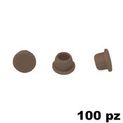 Immagine di Copriforo Clamex confezione 100 pezzi RAL 8007 marrone capriolo 