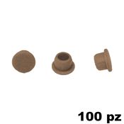 Immagine di Copriforo Clamex confezione 100 pezzi RAL 8017 marrone cioccolata 