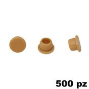 Immagine di Copriforo Clamex confezione 500 pezzi RAL 1011 beige marrone faggio 