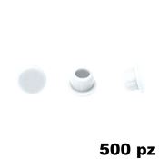 Immagine di Copriforo Clamex confezione 500 pezzi RAL 9010 bianco puro 