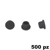 Immagine di Copriforo Clamex confezione 500 pezzi RAL 9011 nero grafite 