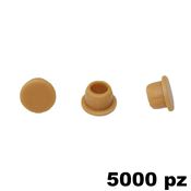 Immagine di Copriforo Clamex confezione 5000 pezzi RAL 1011 beige marrone faggio 