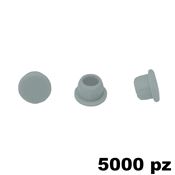Immagine di Copriforo Clamex confezione 5000 pezzi RAL 7040 grigio finestra 