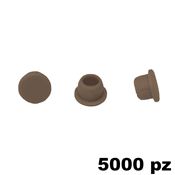Immagine di Copriforo Clamex confezione 5000 pezzi RAL 8007 marrone capriolo 