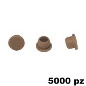 Immagine di Copriforo Clamex confezione 5000 pezzi RAL 8017 marrone cioccolata 