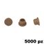 Immagine di Copriforo Clamex confezione 5000 pezzi RAL 8017 marrone cioccolata 