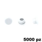 Immagine di Copriforo Clamex confezione 5000 pezzi RAL 9010 bianco puro 