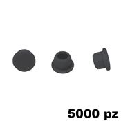 Immagine di Copriforo Clamex confezione 5000 pezzi RAL 9011 nero grafite 