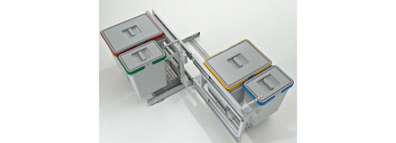 20 Molle Di Ricambio Per Pattumiera Duo: Accessori Casa In Acciaio Inox Per Coperchio A Ribalta