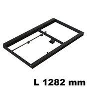 Immagine di telai tavoli roll out prm 70 1282x935 nero allunga 700 mm                                                                                           
