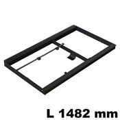 Immagine di telai tavoli roll out prm 70 1482x935 nero allunga 700 mm                                                                                           