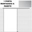 Immagine di guarniture portavant 80 auto 1a parete arg. set c/binario parete mm 2596                                                                                           