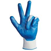 Immagine di Guanti supergenio ny/nitrile blu en388 ce 2121