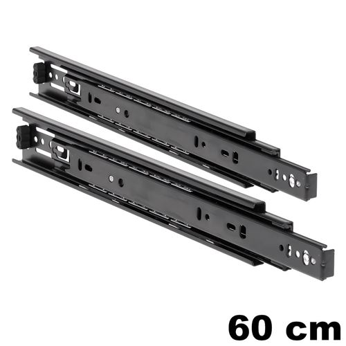 Immagine di guide accuride 3832 cm  60 z.nero telescopiche 45 kg                                                                                           