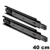 Immagine di guide accuride 3832 sc cm  40 z.nero self closing portata 44/50kg                                                                                           