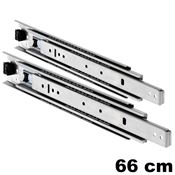 Immagine di guide accuride 3301 laterali cm  66.0 zincato telescopiche 68 kg                                                                                           