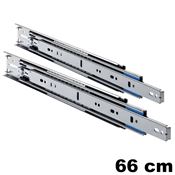 Immagine di guide accuride 3507 laterali cm  66.0 zincato telescopiche 82 kg.                                                                                           