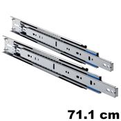 Immagine di guide accuride 3507 laterali cm  71.1 zincato telescopiche 82 kg.                                                                                           