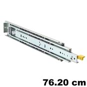 Immagine di guide accuride 9308 max heavy cm  76,20 dx zin telesc. 258 kg. c/bloc                                                                                           