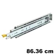 Immagine di guide accuride 9308 max heavy cm  86,36 sx zin telesc. 253 kg. c/bloc                                                                                           