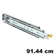 Immagine di guide accuride 9308 max heavy cm  91.44 dx zin telesc. 248 kg. c/bloc                                                                                           