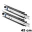 Immagine di guide accuride 5321 heavy cm  45 zincato telescopiche 140/160 kg                                                                                           